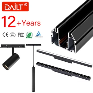 Stretch Ceiling Magnetic Track DC48V Magnetic LED Track Rail Light AdjustableAngle LED Aluminum Track Light Magnetic Track Light