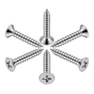 Wholesale Stainless Steel 304 Self Tapping Screws with Flat Head for Construction Projects