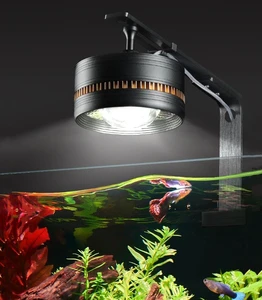 360° Rotation Clip-On RGB Aquarium Light Full Spectrum Professional 35/55/80W Aquatic Water Grass Downlight for Fish Tank
