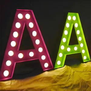 Wholesale Transformer-Powered LED Electronic Signs Party Supplies 4ft 5ft Gian Letter Lights for Advertising Holidays Party