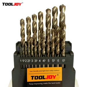 Solid Carbide Twist Drill Bit Set for Stainless Steel, High Precision Metal Drilling Tool TOOLJOY