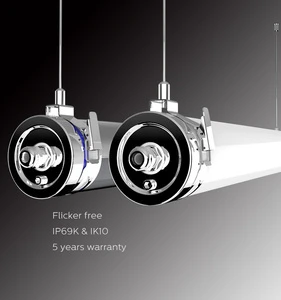 LED Barn Lighting IP69K Flicker Free 130lm/w 4ft 5ft Food Processing and Farm Lighting