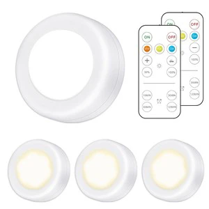 3-Color Dimmable LED Cabinet Light Remote Control Modern Minimalism Design 2-Year Warranty PC Material for Kitchen Closet Light