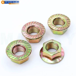 Malaxy Din6923 M8 M14 M16 M24 Custom Hex Flange Nut Stainless Steel Hexagon Flanged Nut with Serrated