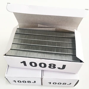OEM Customized Galvanized Staple Pin 1013j 10j Series Code Nail Sofa Staples Steel Material at a Good Price