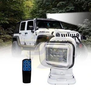 Rotating 360 Degree Remote Control Marine Searchlights Powerful 12 v Led Search Light Solas Led Search Lights 50w