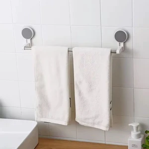 A Premium Steel Pipe Towel Holder Wall Mounted Suction Cup Design Space Saving Kitchen Bathroom Organization Solution Durable