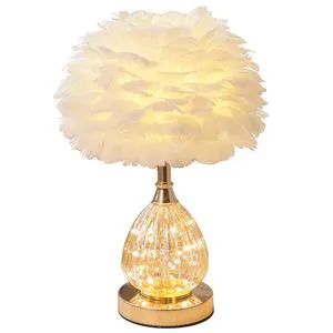 Nordic Simple Modern Home Bedroom Table Lamp Warm Romantic Wedding Bedside Nightlight for Foreign Trade for Decorative Rooms