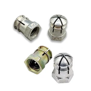 M6*12 Zinc Alloy Fasteners Nuts Furniture Hardware 3-in-1 Mini Fix Connectors Cam Lock Nuts