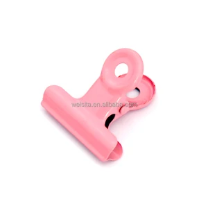 Weisita 22mm Electroplated Metal Binder Clip Clamp Paper Clips Custom Logo Office Stationery Household Kitchen Storage