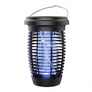 Wholesale Solar Bug Zapper Mosquito Fly Killer Solar Powered Rechargeable Insect Trap Indoor Outdoor Garden Yard Pest Control