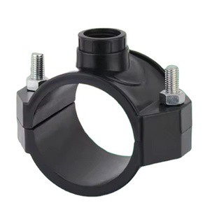 HDPE Fittings Pipe Holder Irrigation Clamp Saddle For Water Supply Used Reinforcing Ring High Quality