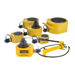 26mm Stroke 10T Industrial Multi-Section Hydraulic Low Profile Cylinder Lifting Jack Kits with Manual Pump for Tight Spaces