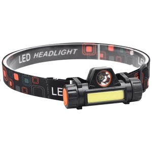 Howlighting Led Broad Beam Elastic Headband USB Rechargeable Lithium Ion COB LED Strip Motion Sensor Dimmable Headlamp Camping