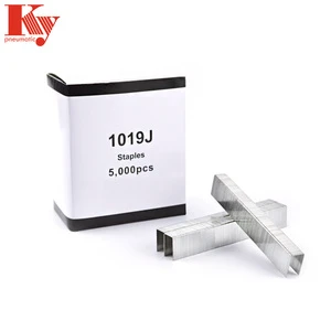 Long Staple 10J Series U-Type Iron Nail Smooth Shank Electro Galvanized for Hammer Tacker 1019J Staple