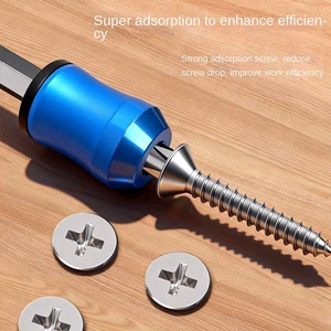 Magnetic Screw Ring Electric Drill Bits Universal 1/4
