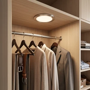 D60MM DC12V Ultra-Thin LED Cabinet Light for Bedroom Modern Design Puck Light 3-Year Warranty