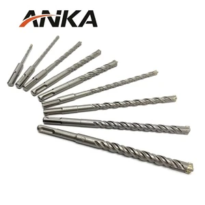 SDS Plus Rotary Hammer Drill Bit Steel Shank Tungsten Carbide Tip For Concrete Brick Stone Masonry Drilling