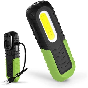 Car Repairing Job Lighting Workshop Portable Flashlight 2-in-1 Rechargeable Led Work Light