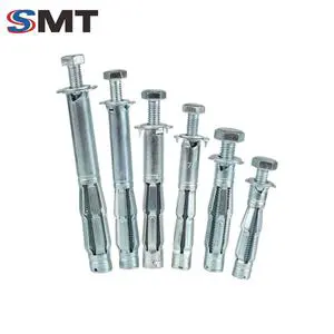 Hollow Wall Expansion Anchor Carbon Steel Hex Head Aircraft Bolts Galvanized Spot Hollow Anchor Screw for Gypsum Board
