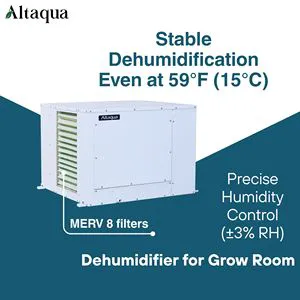 Altaqua Grow Room Greenhouse Indoor Cultivation Industrial Dehumidifier Grow Room