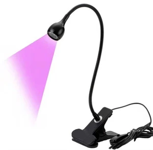 UV LED Lamp Stainless Steel Beauty Tool for Lashes Germicidal UV Light Tweezer Cleaner