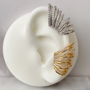 2022 the Latest Gold and Silver Big Zircon Ear Cuff ( Piece )