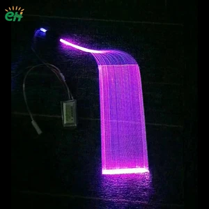 RGB Fiber Optic Luminous Fabric Optical Fiber Light for Clothing Wedding Tablecloth Stage Costume Party Waterfall DIY Decoration