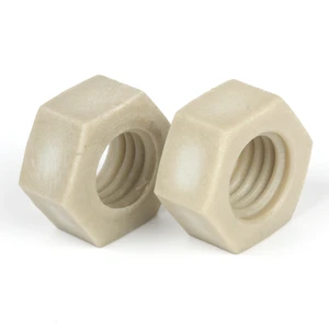 High Performance PPS Hex Nuts PPS Plastic Nuts PPS Insulating Nuts