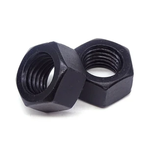High Strength ZF Brand Hex Nut A194 2H BSF 1 3/4 3/8 5/8 1/4 1/2-8 Steel Alloy Steel BLACK OXIDE Finish Heavy Industry