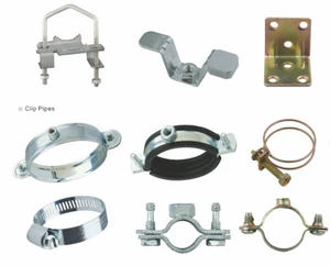 Weifeng Stainless Steel Metric Standard Clip Rubber Lined Pipe Clamp Made in China