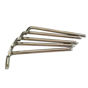 T4 T5 T6 T7 T8 T9 T10 T15 T20 T25 T30 T45 T50 L Shape Short Arm Allen Security Torx Key With Hole
