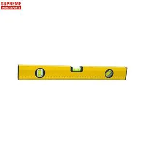 Professional Magnetic Spirit Level Aluminum Beam Bubble Measuring Tool 2 or 3 vial 600mm Shockproof End Caps OEM for Builder