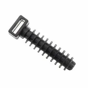 White or Black PA Drilling Cable Tie Holder Nylon Clip