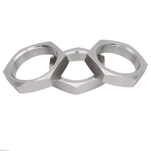 Stainless Steel Carbon Steel Inch M6 M8 M10 M20 M7 2mm Panel Hexagon Hex Nuts M6 3.5mm Jack Thin 9/16-18 Panel Jam Nut