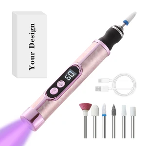 UV Professional Nail Drill Machine Digital Display Portable Manicure Machine 11000 RPM Smart Quiok Drying Electric Nail File