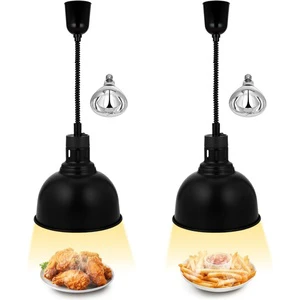 Commercial Buffet Infrared Red Food Heating Warmer Lamp Energy Saving Telescopic Heat Lift Insulation Lamp
