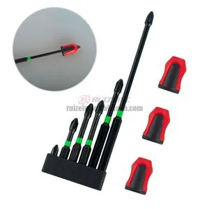 Strong Magnetic Non-slip Tungsten Steel Cross Batch Green Ring Impact Bits Set Red and Black Magnetic Ring Electric