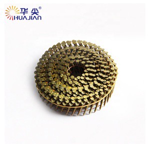 15-Degree Roofing Plastic Sheet Coil Nails Galvanized Iron Nail Gun With Smooth Shank Type Best Seller