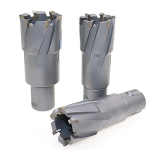 PMS HC35 D18mm Tungsten Carbide Weldon Shank Hard Alloy Steel Core Drill Coring Drill TCT Annular Magnetic Cutter Bits