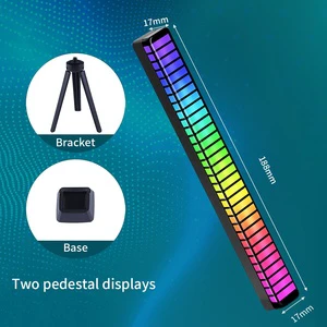 DC5V Rechargeable App Control RGB Pickup Rhythm Lamp Music Acrylic 3D Game Room Decorative Atmosphere Light