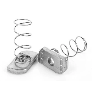 M3 M4 M5 M6 M8 Galvanized Metal Strut Channel Spring T Nut Stainless Steel Nuts With Spring Loaded Ball M5