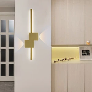 Modern Minimalist Bedside Background Wall Decoration Wall Lamp Aluminum Wall Lamp Household Lighting