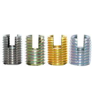 302 Slotted Self Tapping Thread Insert Metric SUS304 Carbon Steel Threaded Bushing for Professional Wholesale Distribution