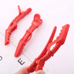 Professional 6Pcs Beak Sectioning Clips High Quality Crocodile Hair Clips for Styling Cutting Strong Grip