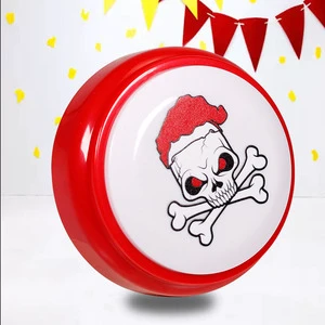 Promotion Centric Gothic Style Talking Button Funny Prank Sound Maker Halloween Horror Gag Gift Customized Logo Wholesale