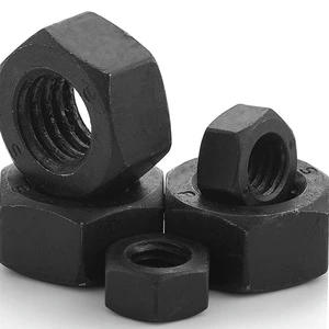 China Manufacturer Good Quality Low Price Black High Strength Grade 8 M8 DIN934 Hex Nut