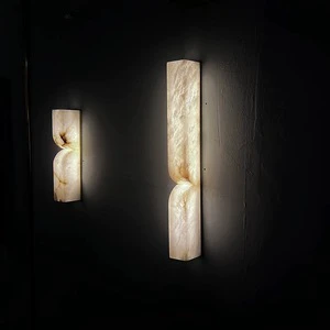 Custom Cheap Good Price Alabaster Wall Light Modern American Design Stone LED Wall Lamp Hallway Bedroom Light Mounted Sconce