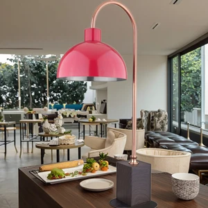 Horeca Stainless Steel Round Shape Heating Lamp for Restaurant Use Keep Warm Food Lamp