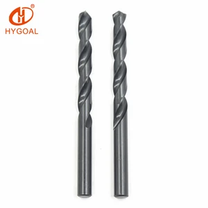 HYGOAL 4.5mm HSS Straight Shank Tungsten Carbide Twist Drill Bit Set Black Oxide Finish Metal Wood Concrete Drilling